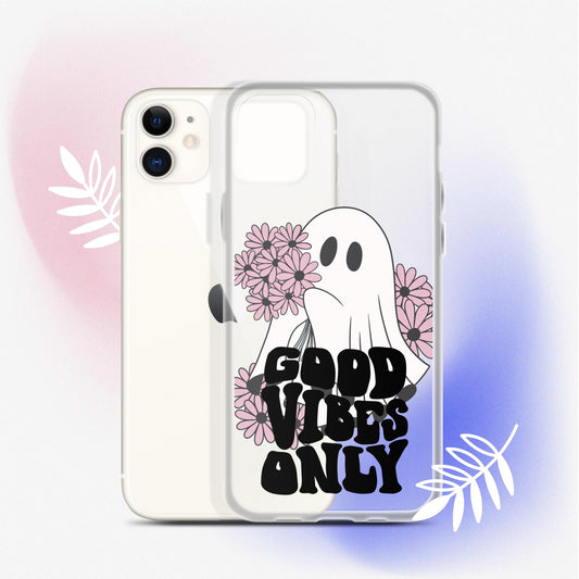 Good Vibes Ghost 1 - Clear Case for iPhone®