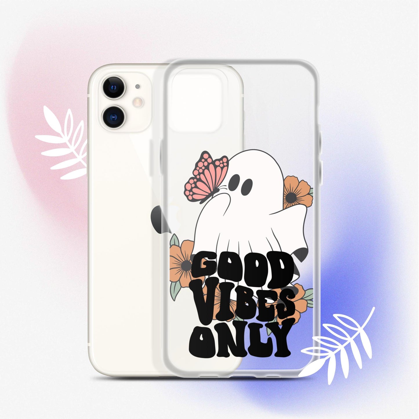 Good Vibes Ghost 2 - Clear Case for iPhone®