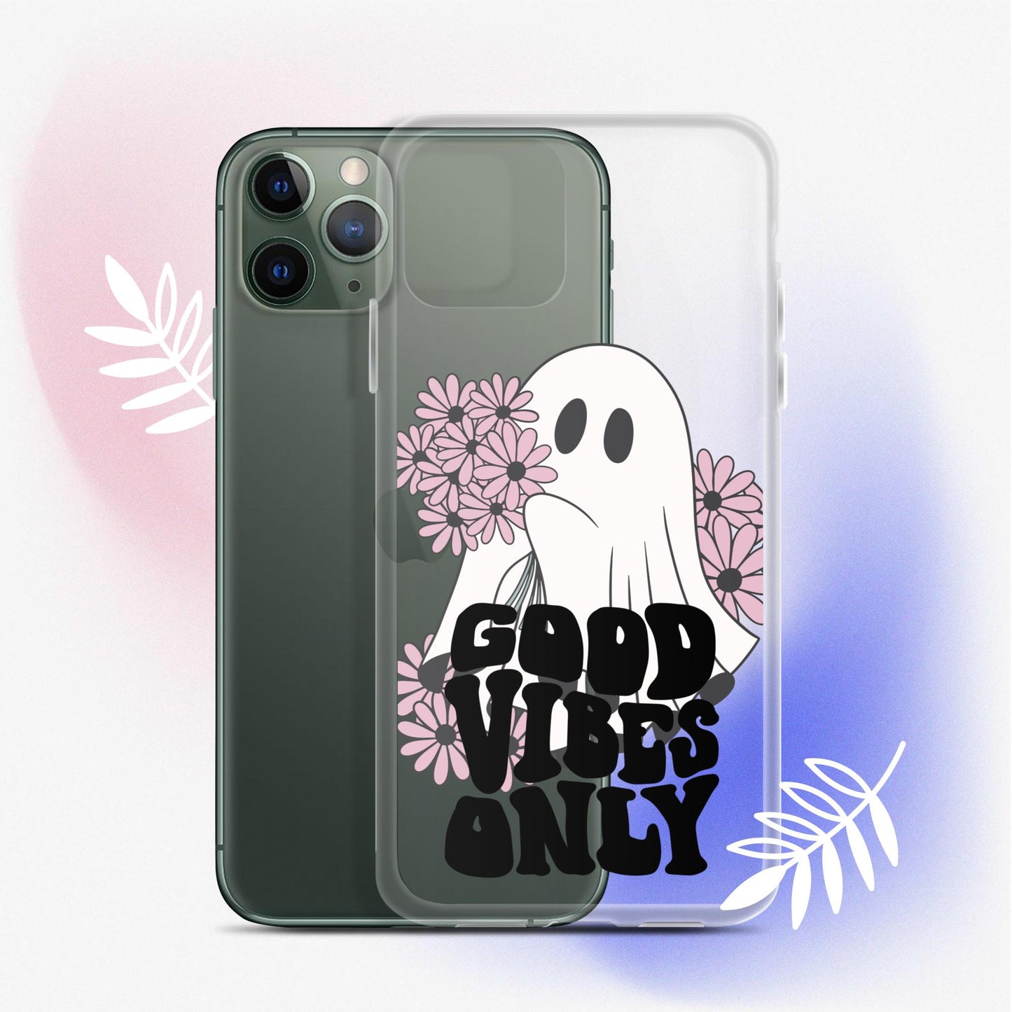 Good Vibes Ghost 1 - Clear Case for iPhone®