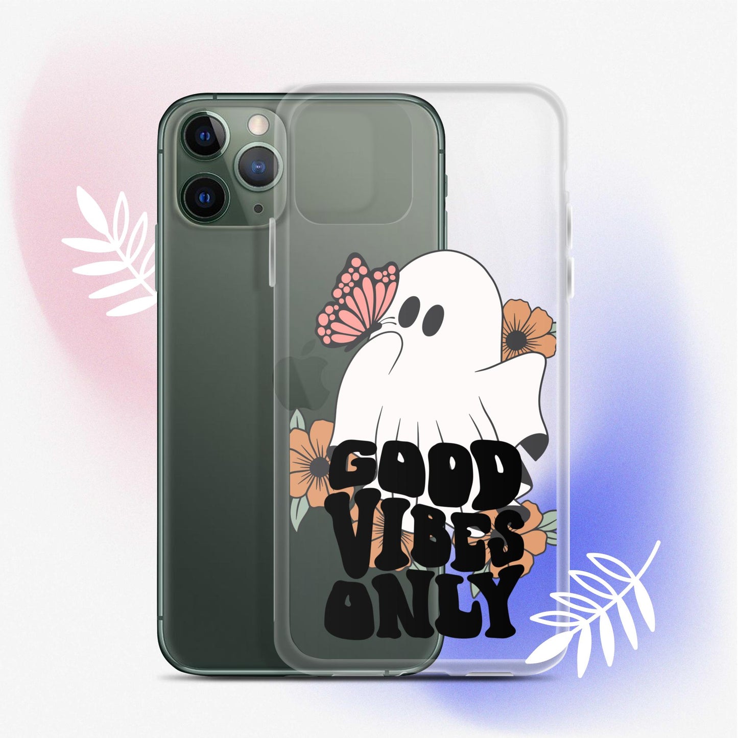 Good Vibes Ghost 2 - Clear Case for iPhone®