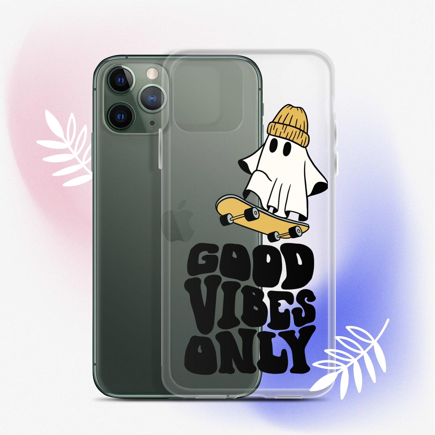 Good Vibes Ghost 3 - Clear Case for iPhone®