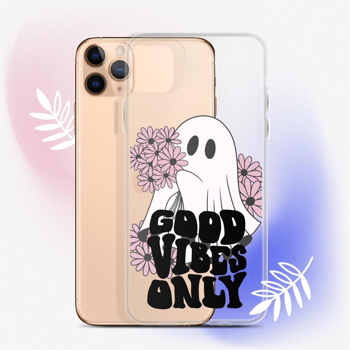 Good Vibes Ghost 1 - Clear Case for iPhone®