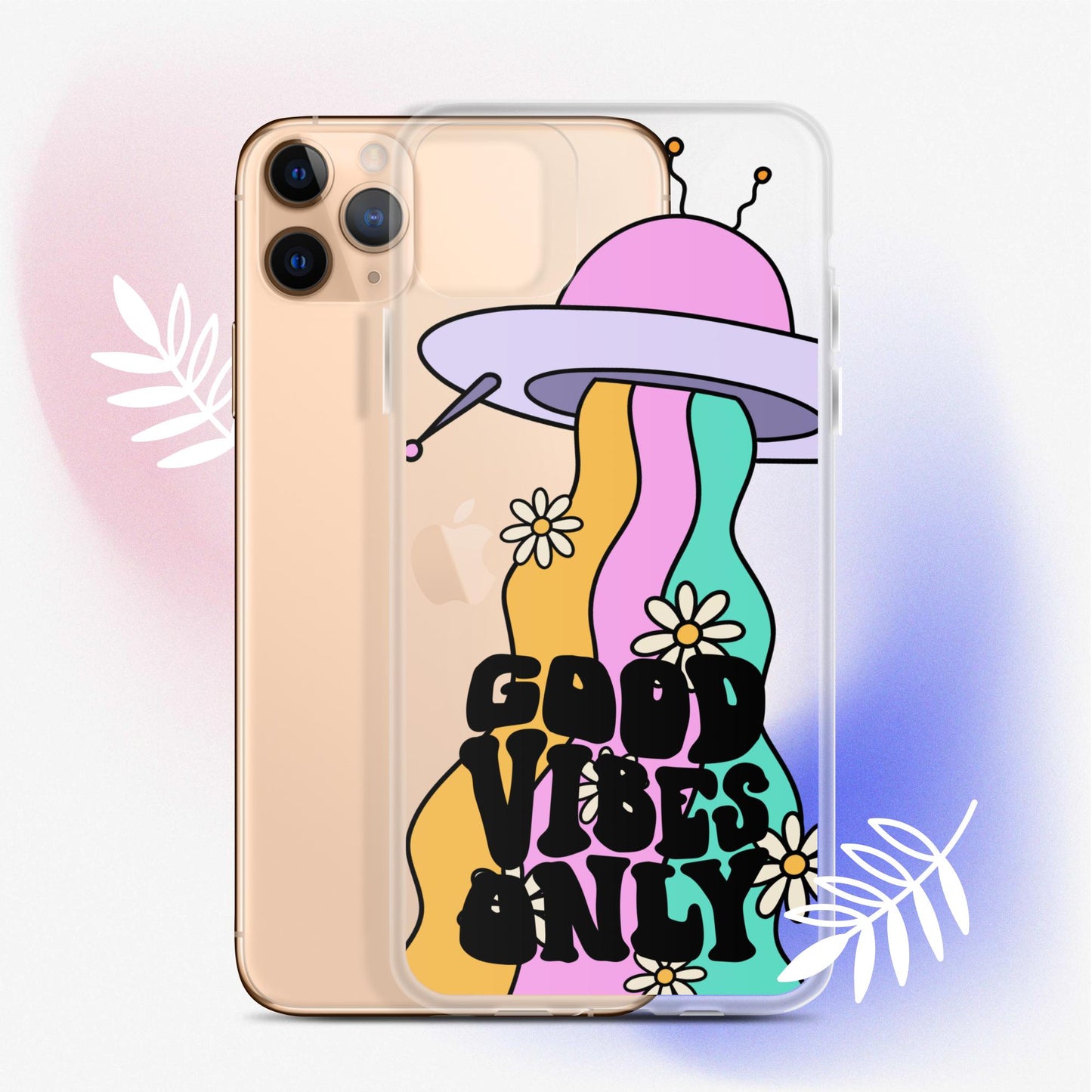 Good Vibes Alien - Clear Case for iPhone®