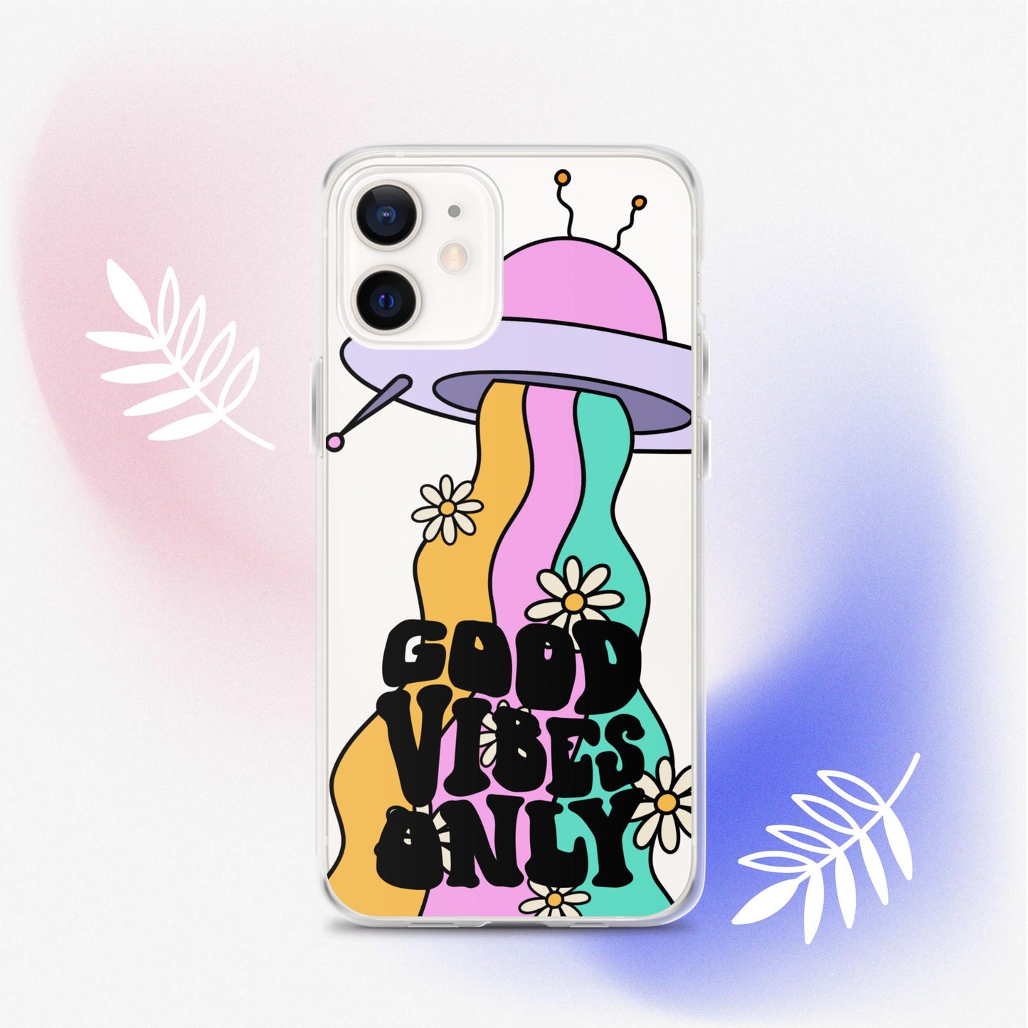 Good Vibes Alien - Clear Case for iPhone®