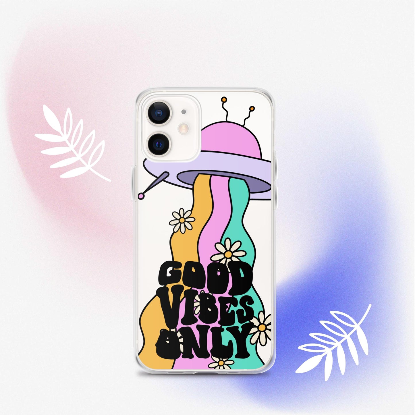 Good Vibes Alien - Clear Case for iPhone®