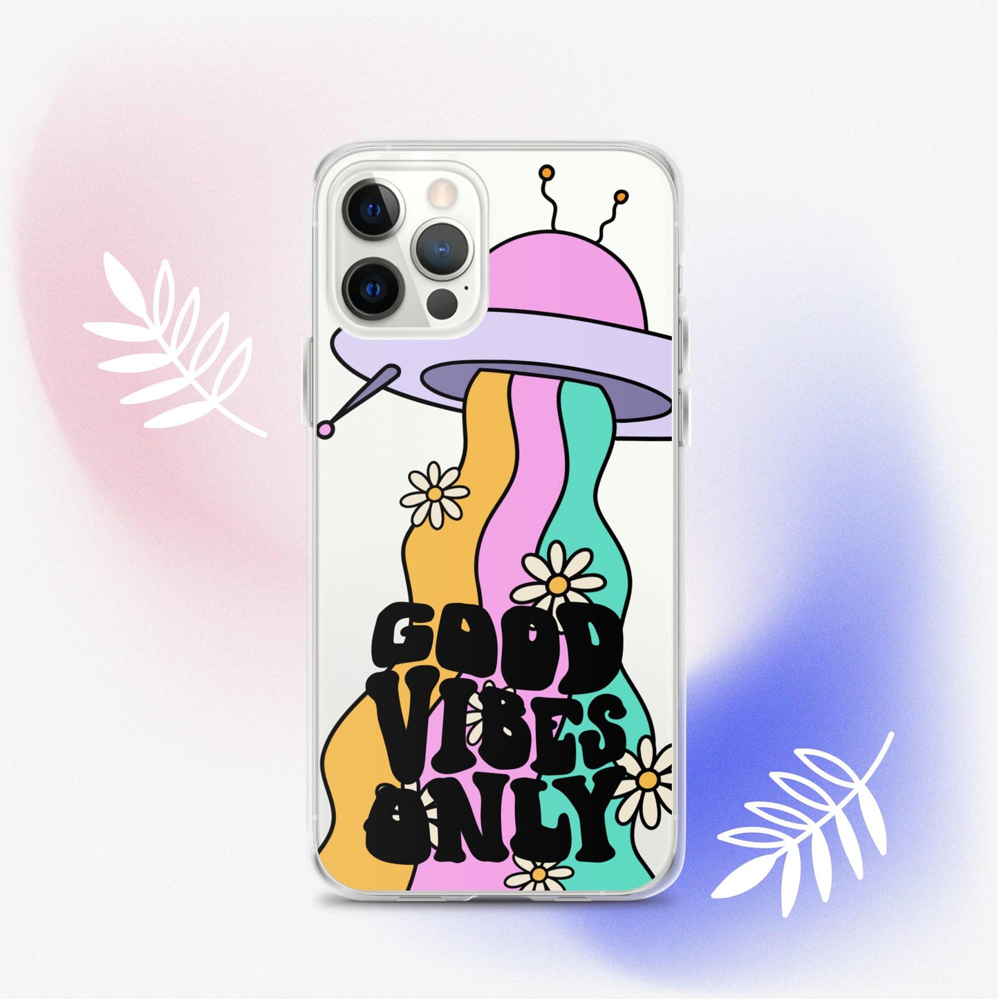 Good Vibes Alien - Clear Case for iPhone®