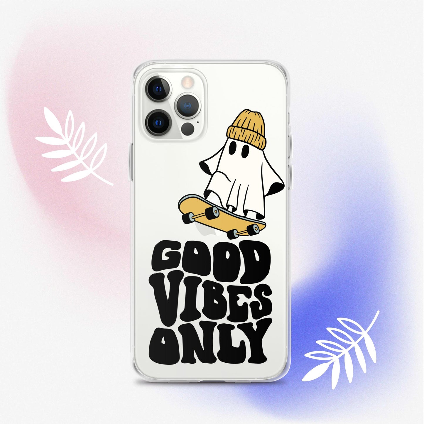 Good Vibes Ghost 3 - Clear Case for iPhone®