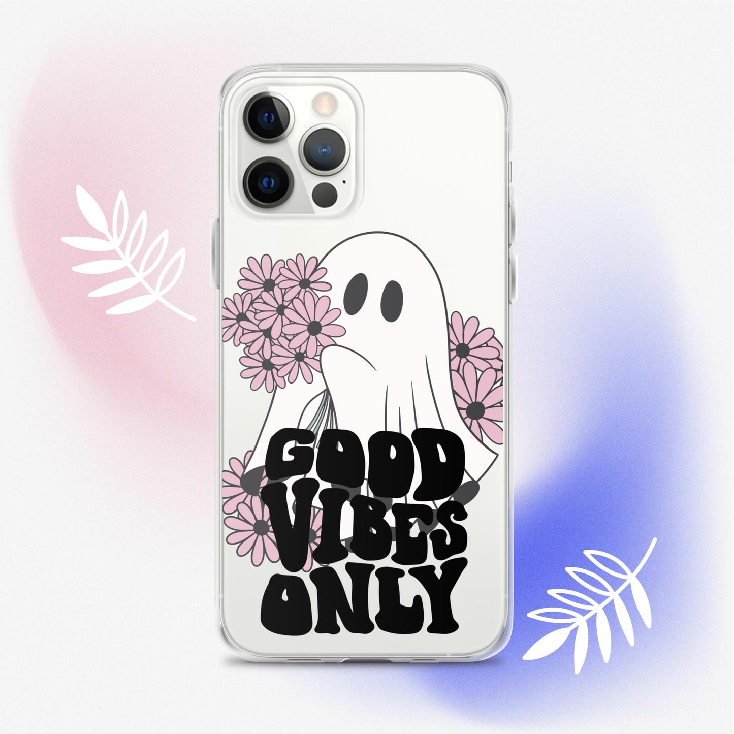 Good Vibes Ghost 1 - Clear Case for iPhone®