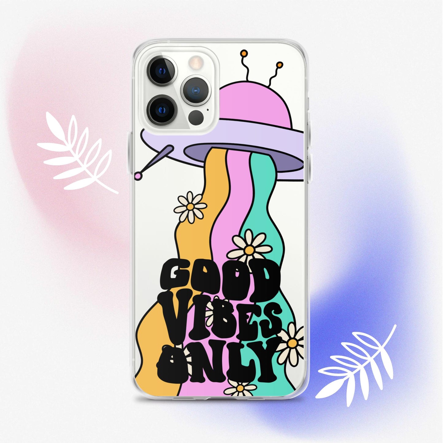 Good Vibes Alien - Clear Case for iPhone®