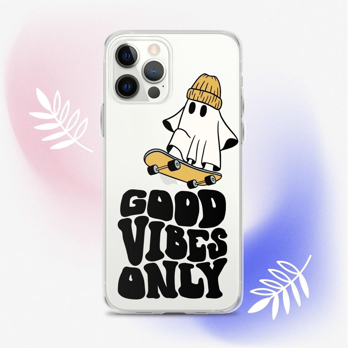 Good Vibes Ghost 3 - Clear Case for iPhone®