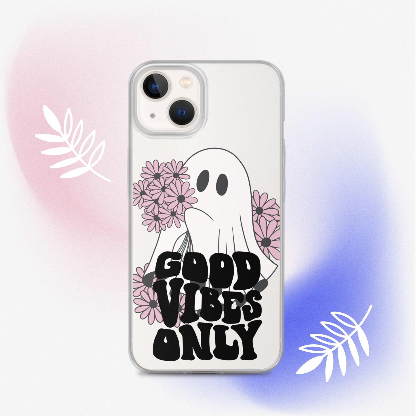 Good Vibes Ghost 1 - Clear Case for iPhone®