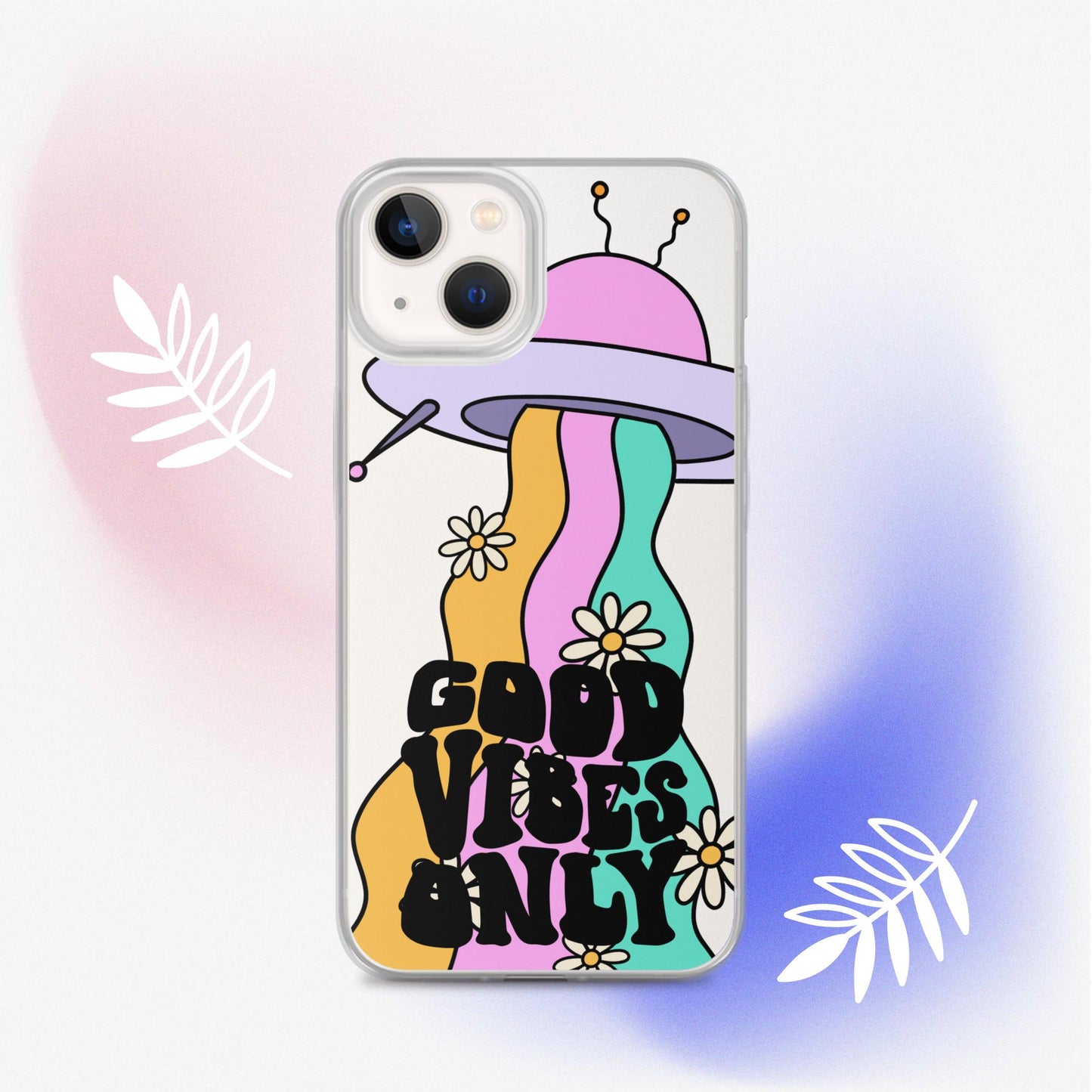 Good Vibes Alien - Clear Case for iPhone®