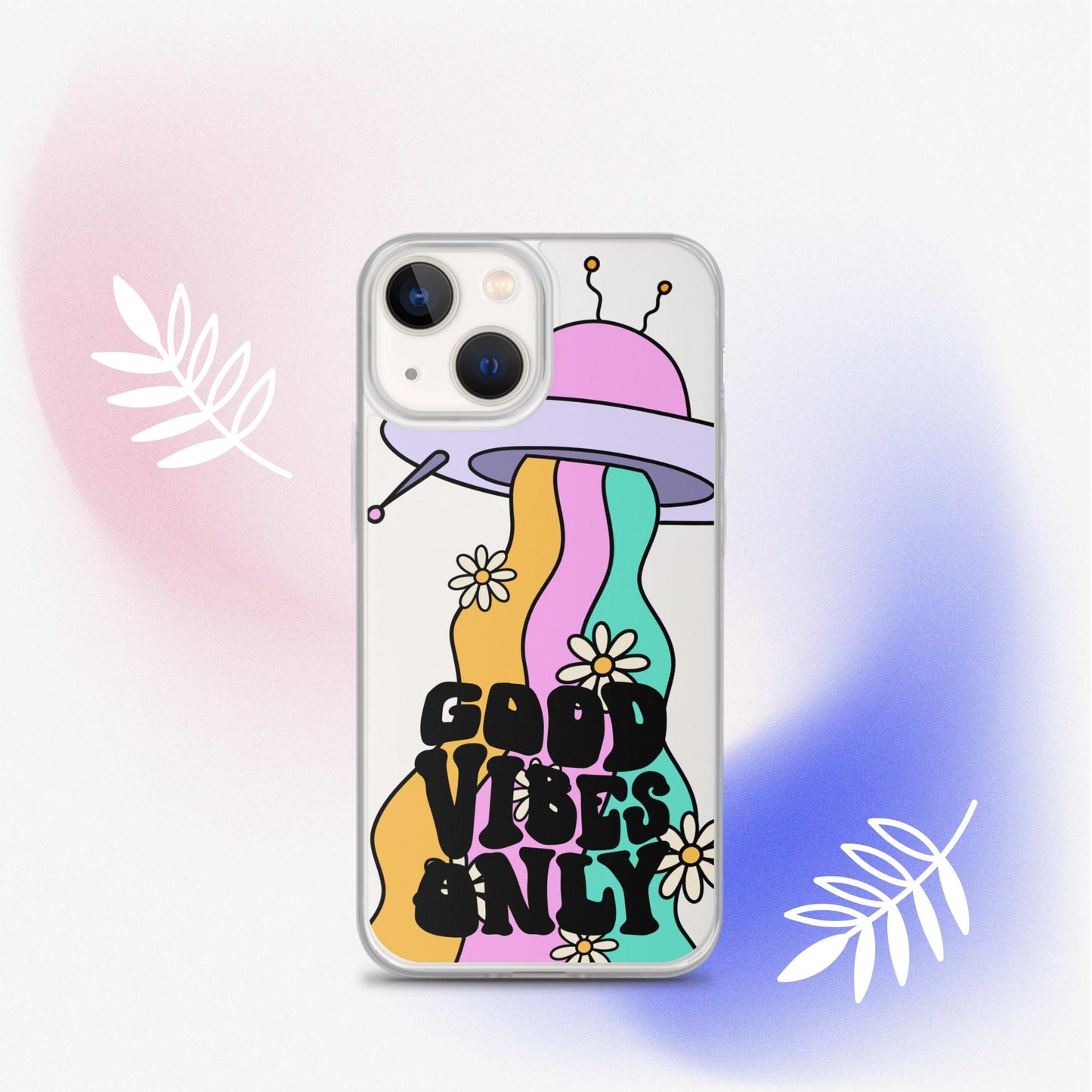 Good Vibes Alien - Clear Case for iPhone®