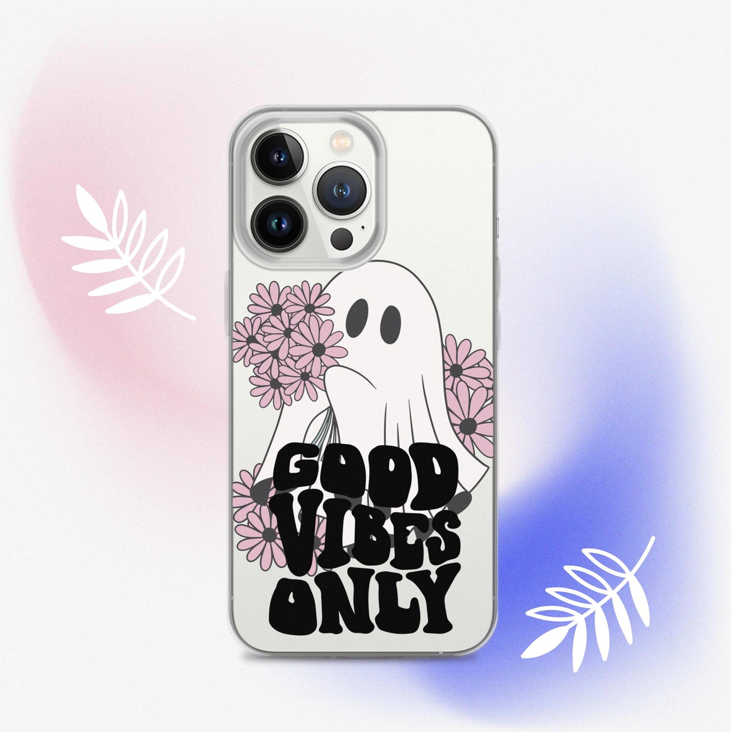 Good Vibes Ghost 1 - Clear Case for iPhone®