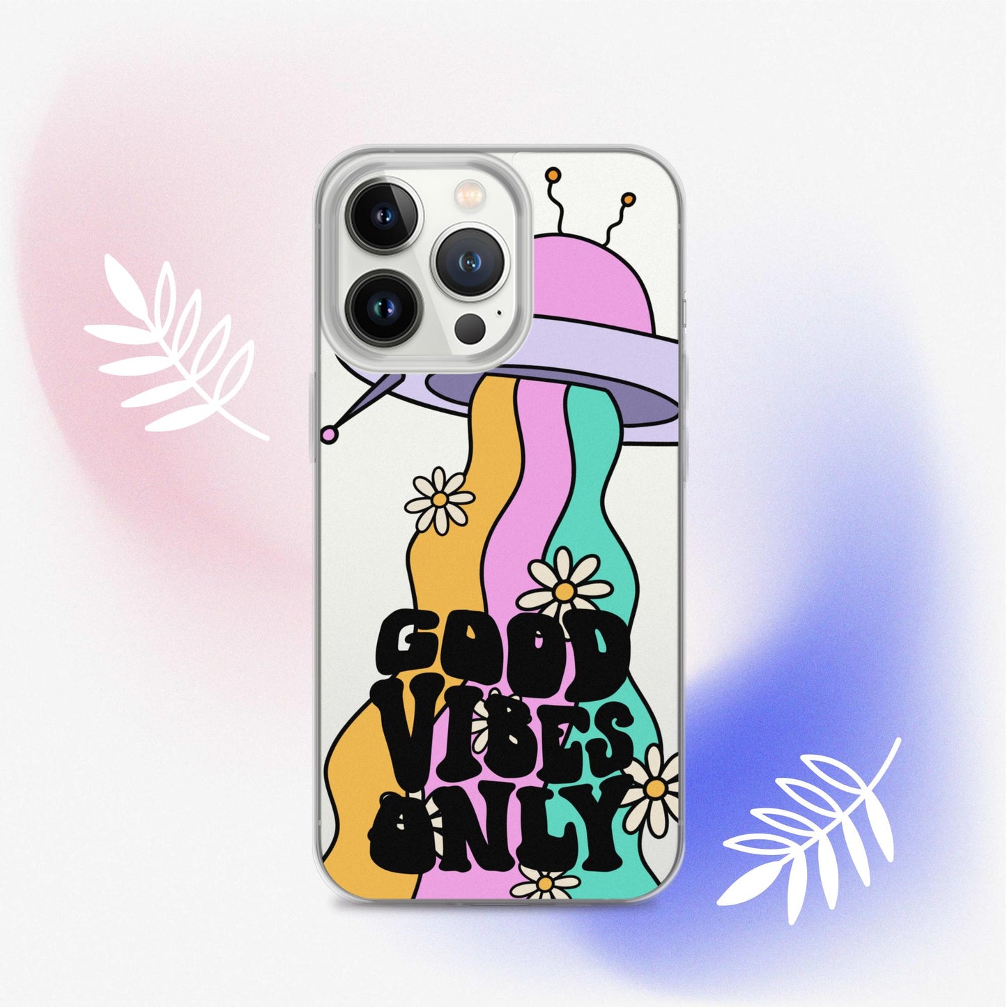 Good Vibes Alien - Clear Case for iPhone®