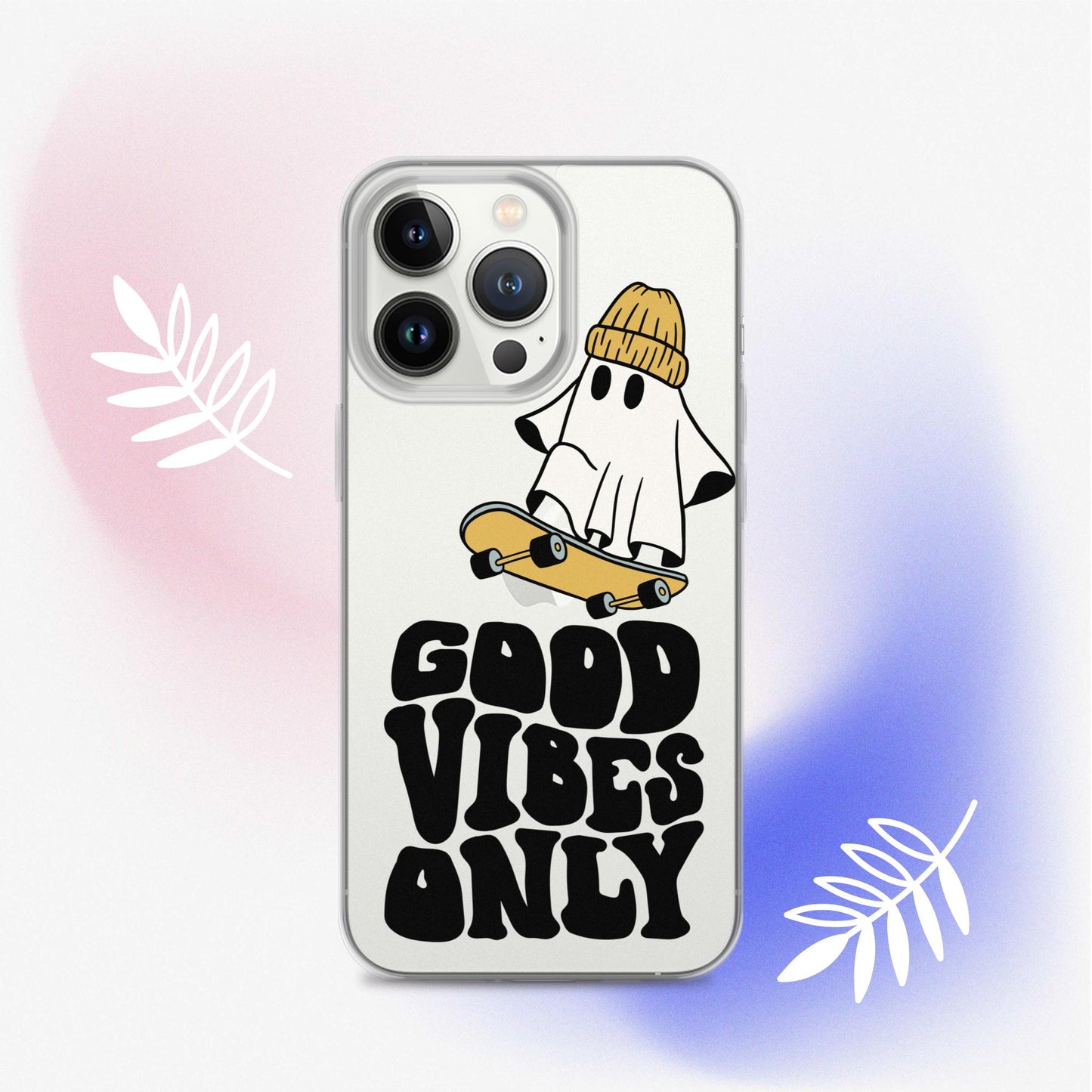 Good Vibes Ghost 3 - Clear Case for iPhone®