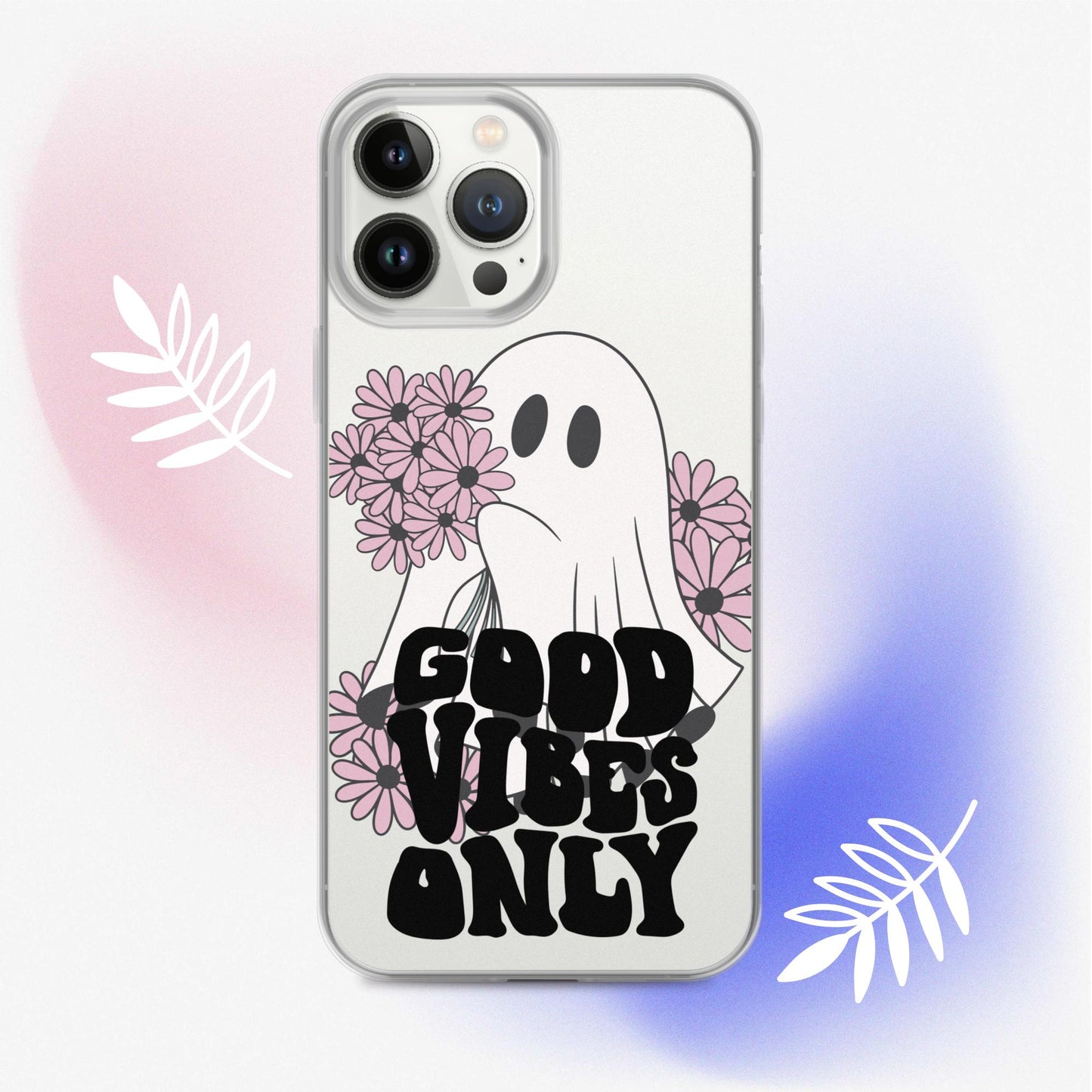 Good Vibes Ghost 1 - Clear Case for iPhone®