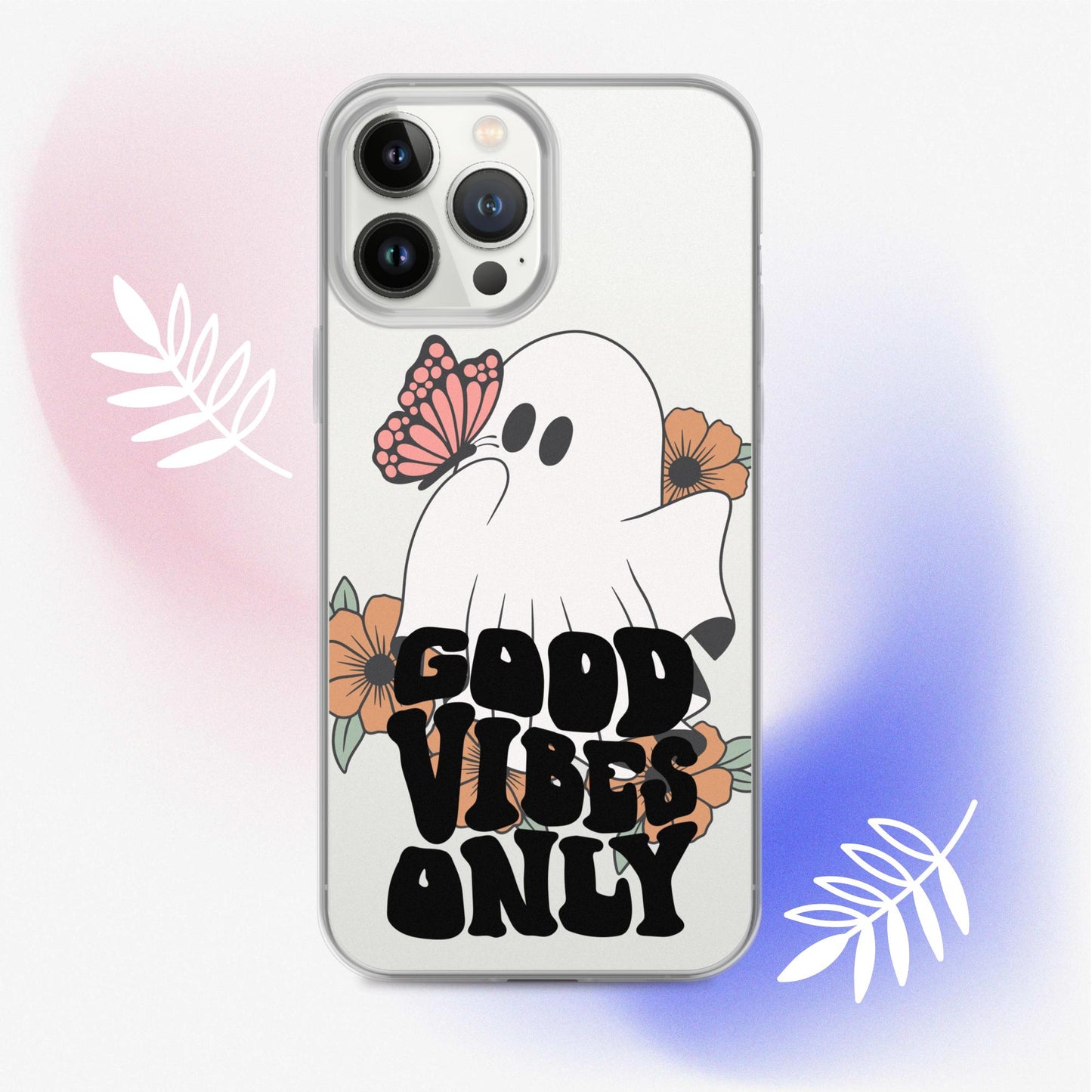 Good Vibes Ghost 2 - Clear Case for iPhone®