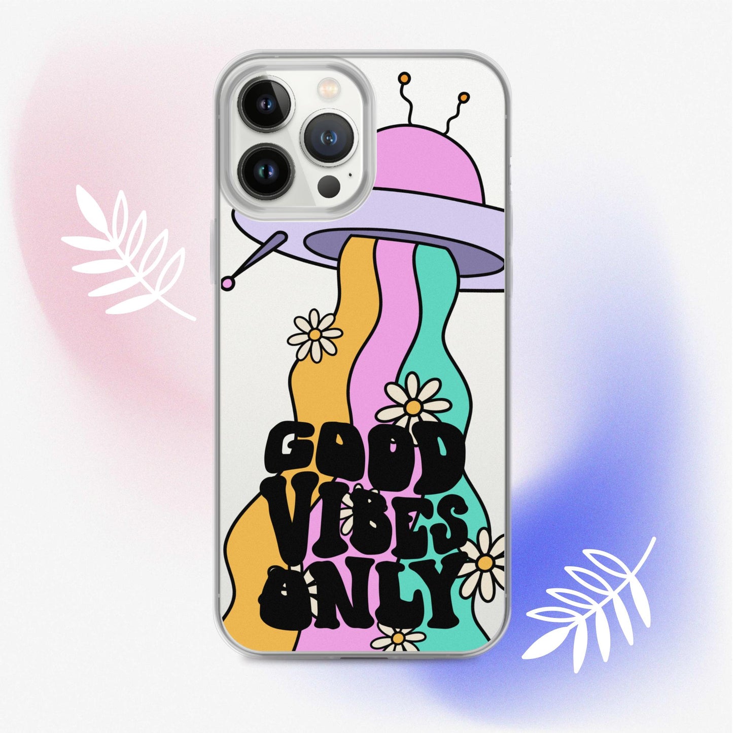 Good Vibes Alien - Clear Case for iPhone®