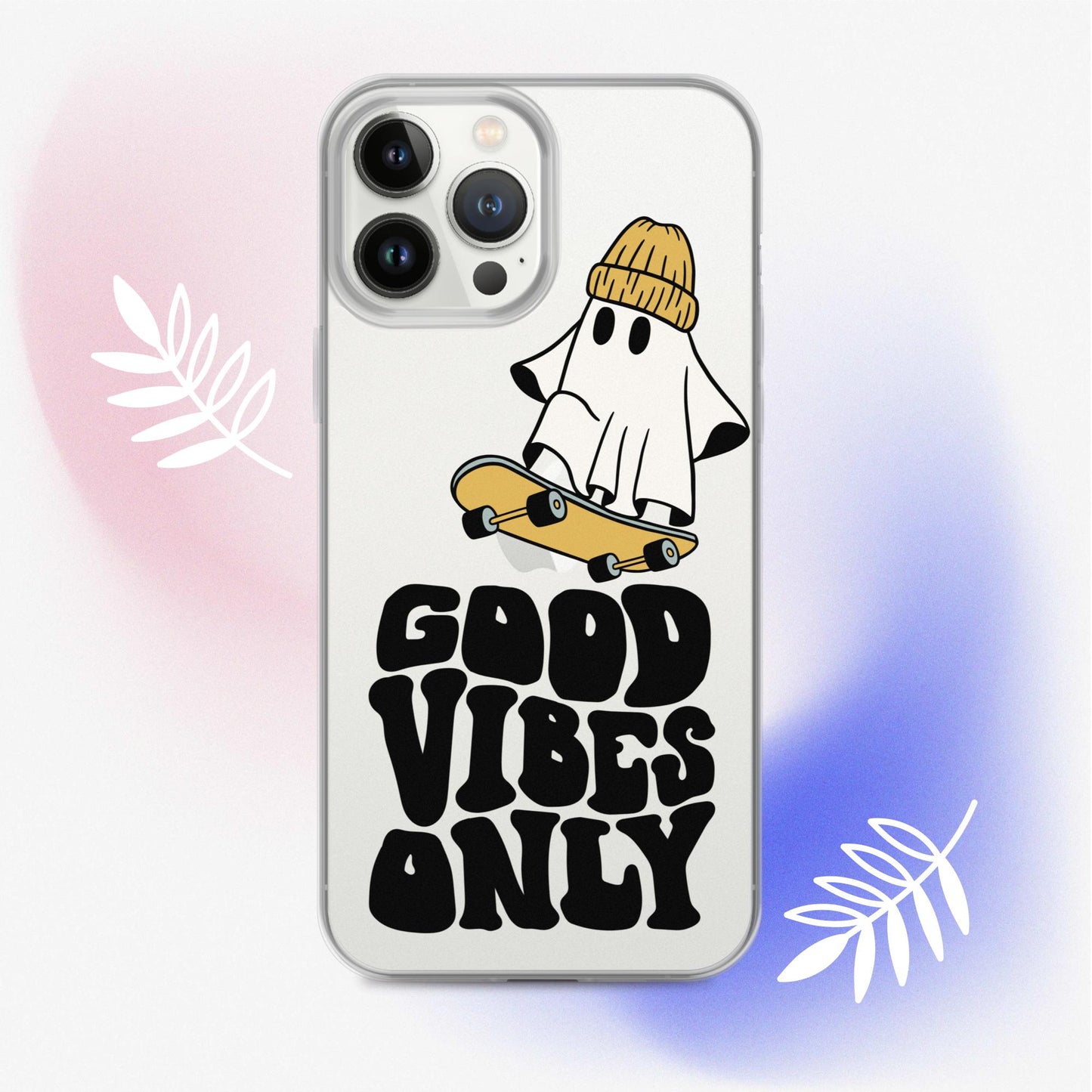 Good Vibes Ghost 3 - Clear Case for iPhone®