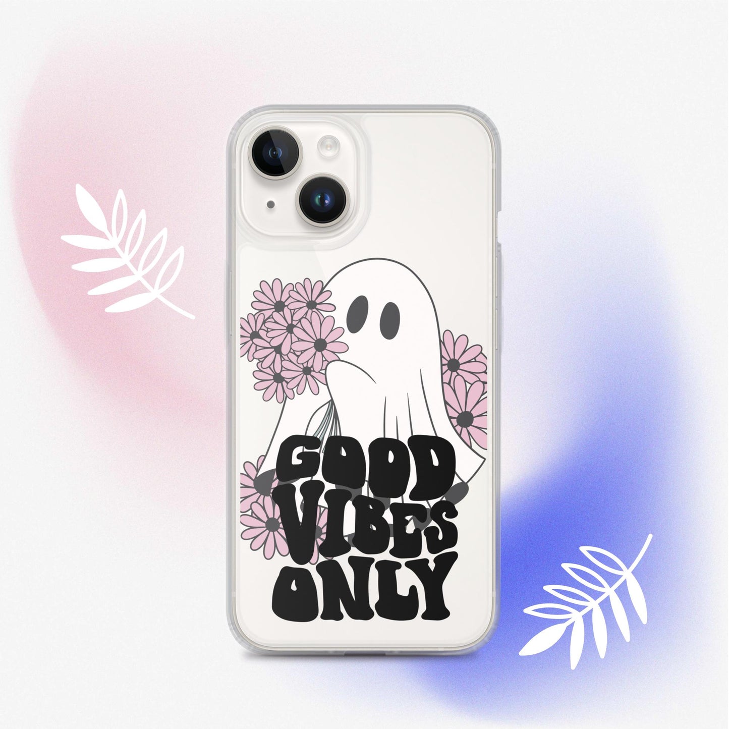 Good Vibes Ghost 1 - Clear Case for iPhone®