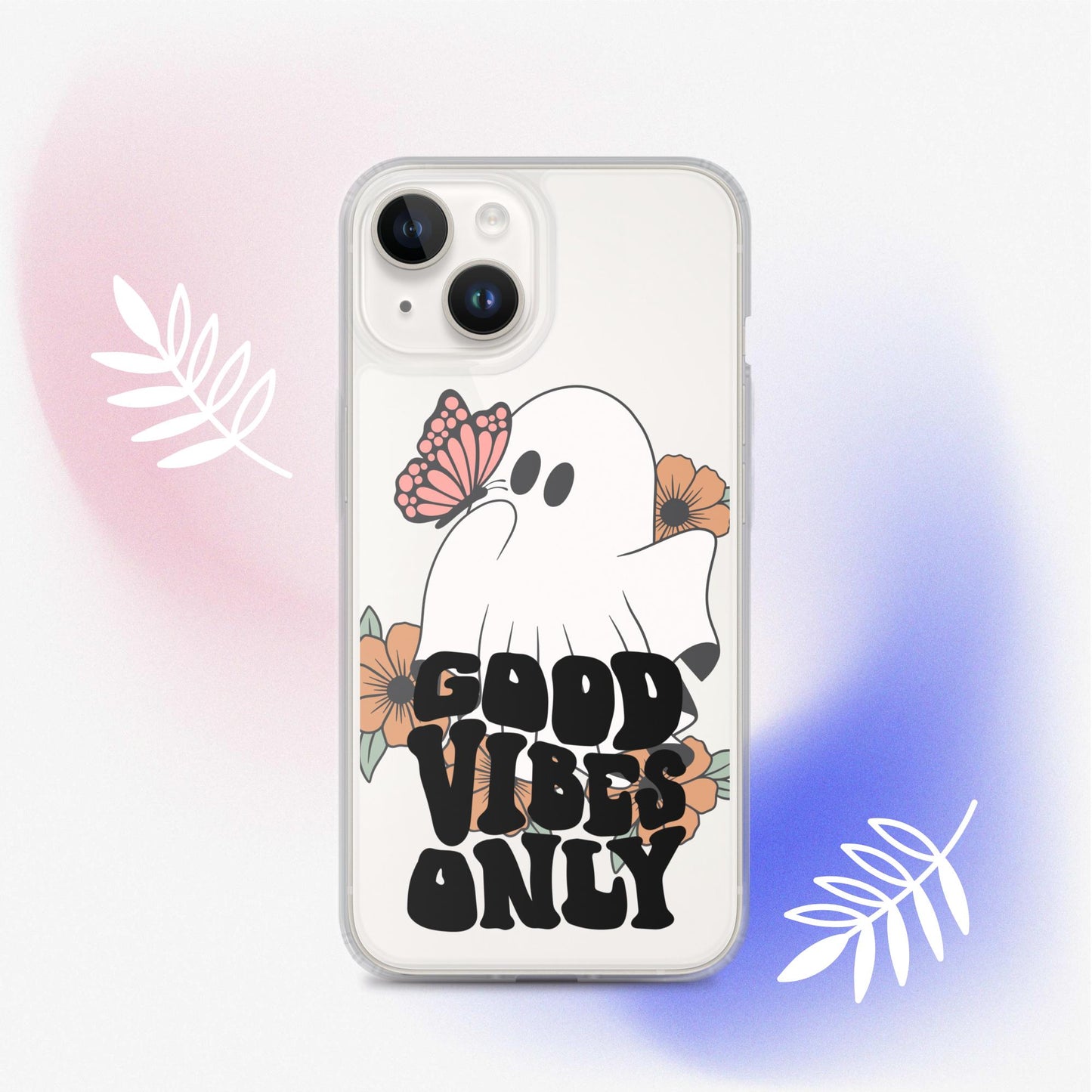 Good Vibes Ghost 2 - Clear Case for iPhone®