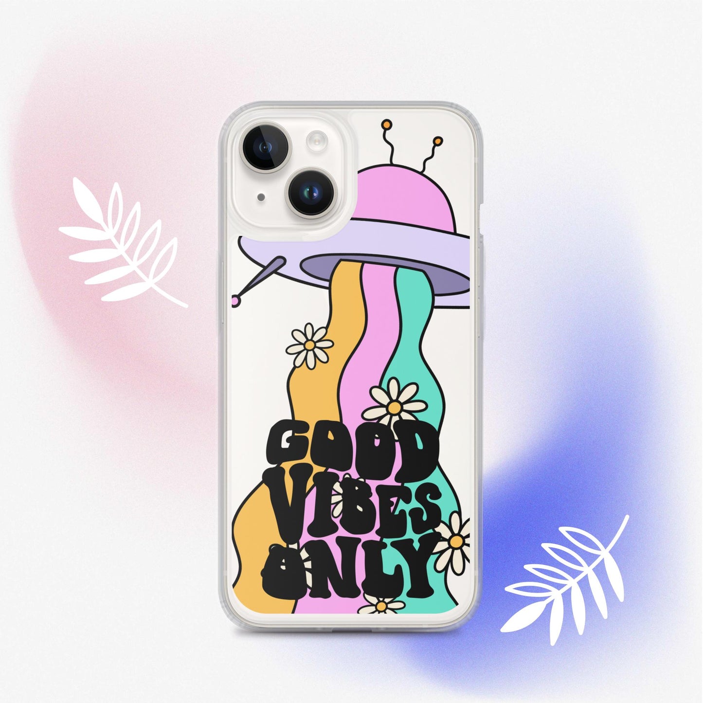 Good Vibes Alien - Clear Case for iPhone®