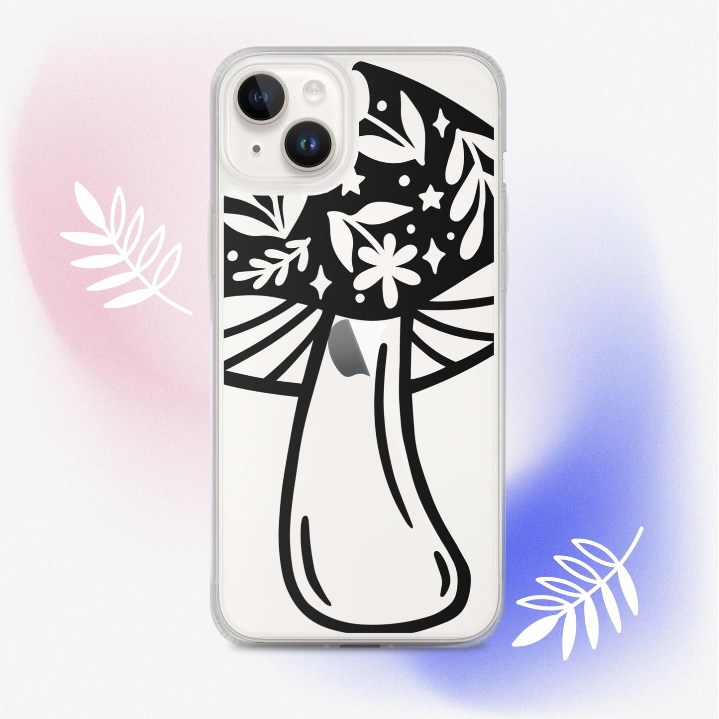 Mushroom Clear Case for iPhone®