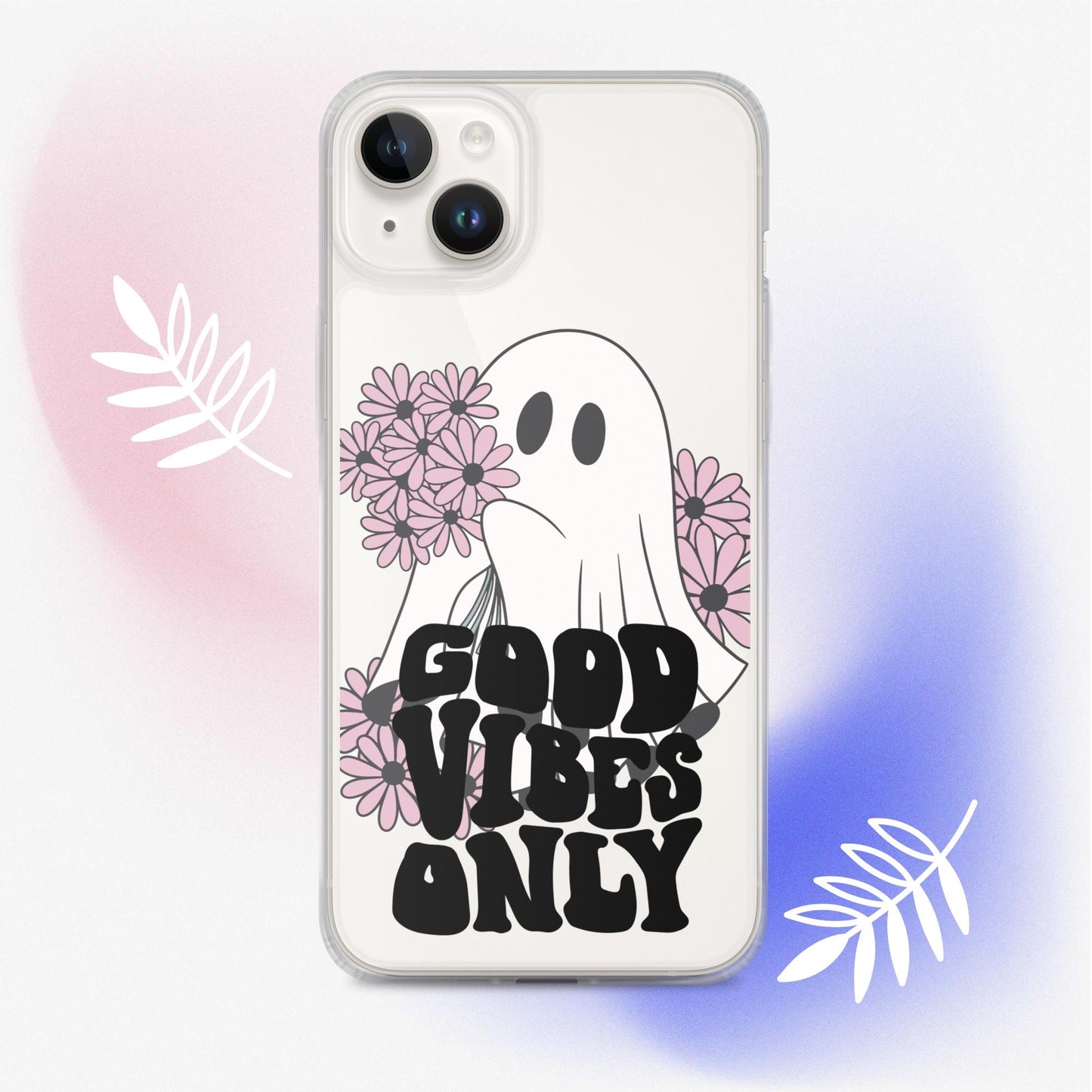 Good Vibes Ghost 1 - Clear Case for iPhone®