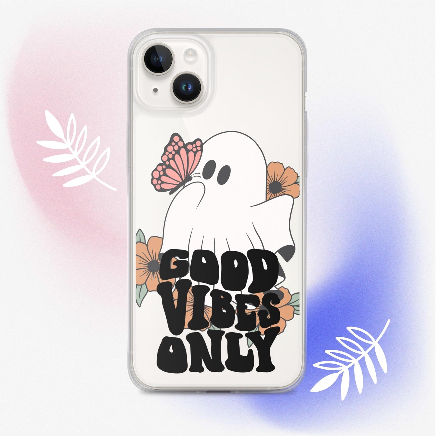 Good Vibes Ghost 2 - Clear Case for iPhone®