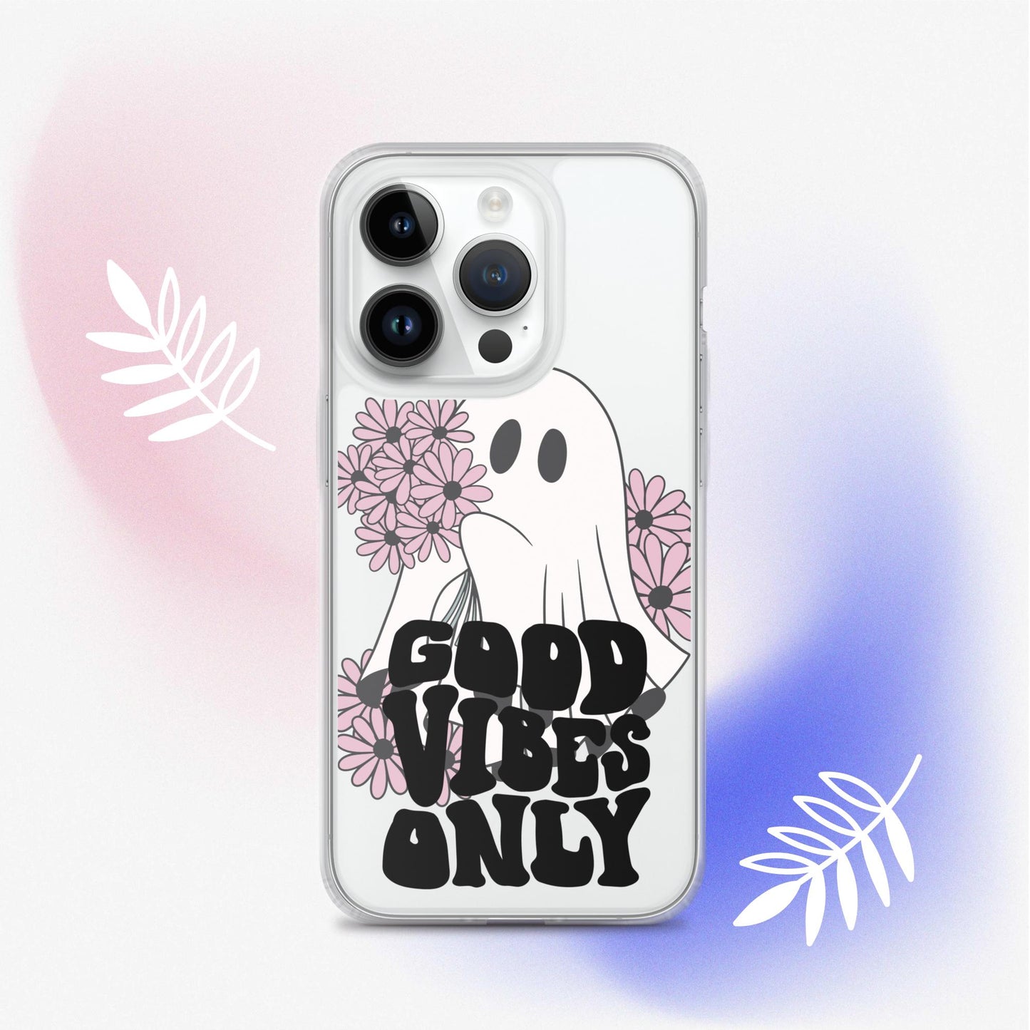 Good Vibes Ghost 1 - Clear Case for iPhone®