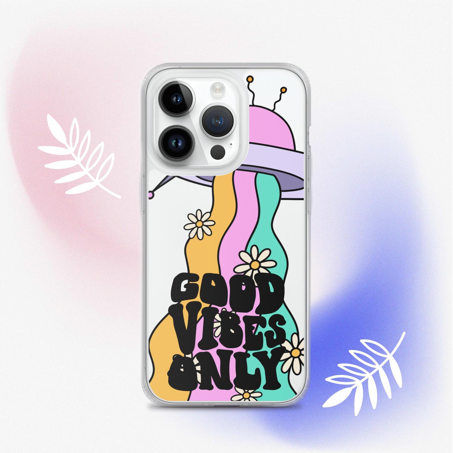 Good Vibes Alien - Clear Case for iPhone®