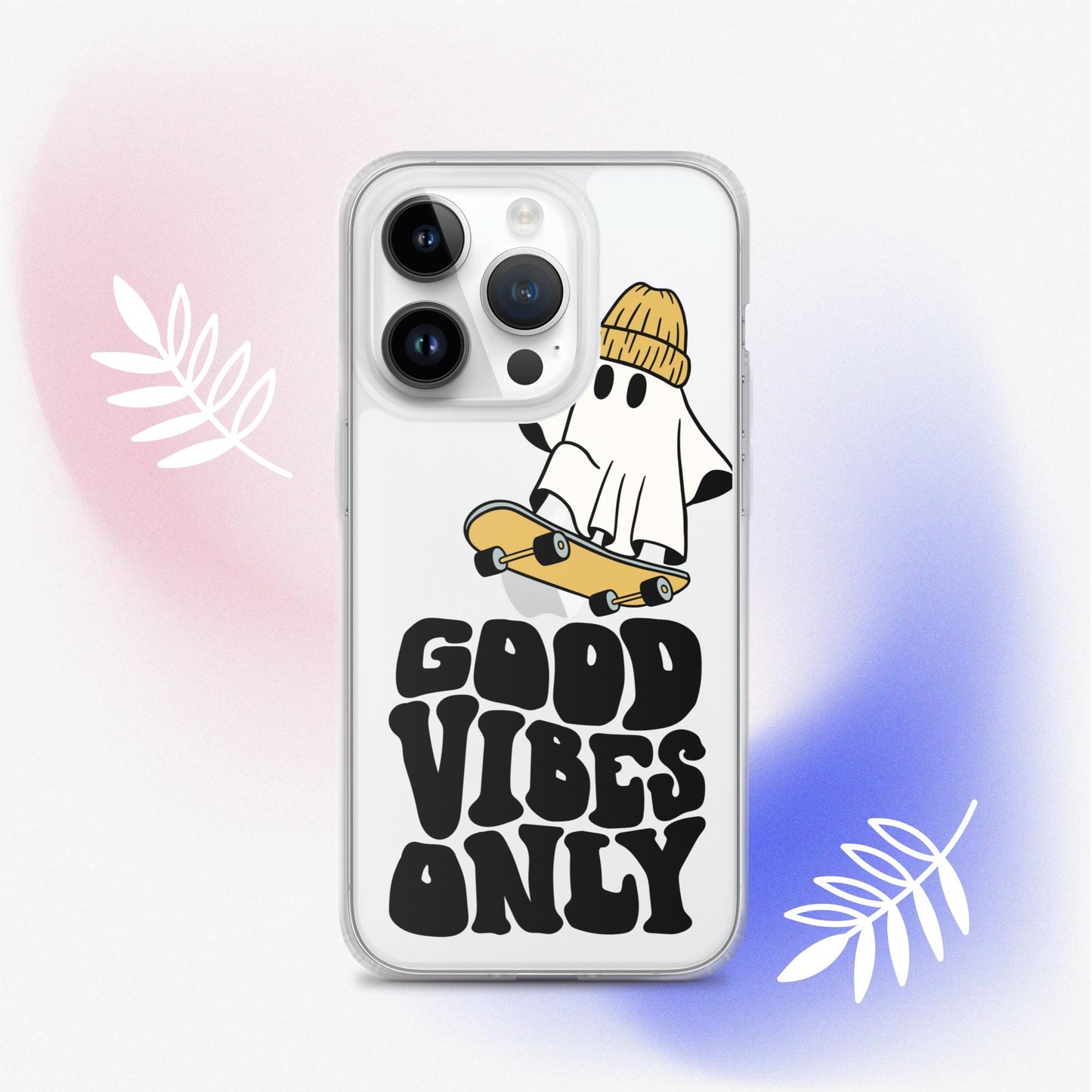 Good Vibes Ghost 3 - Clear Case for iPhone®