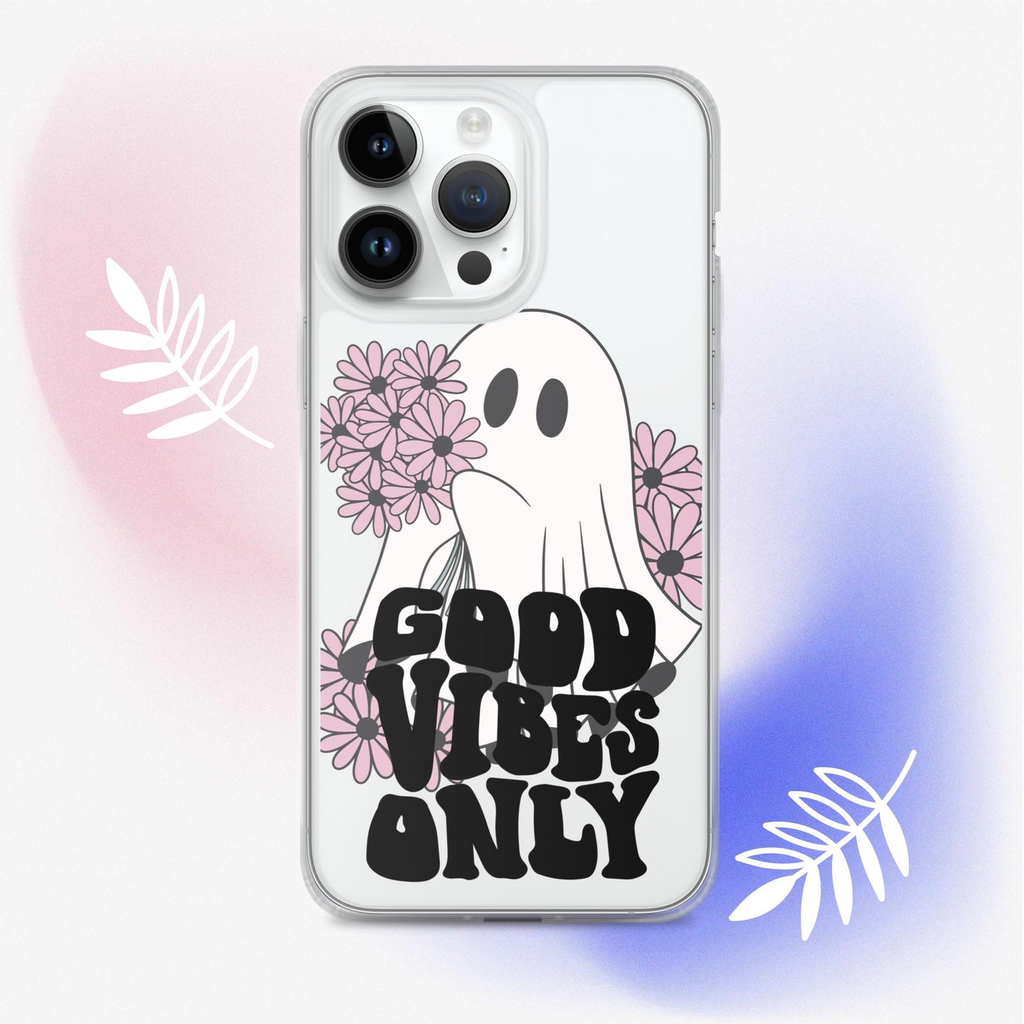 Good Vibes Ghost 1 - Clear Case for iPhone®