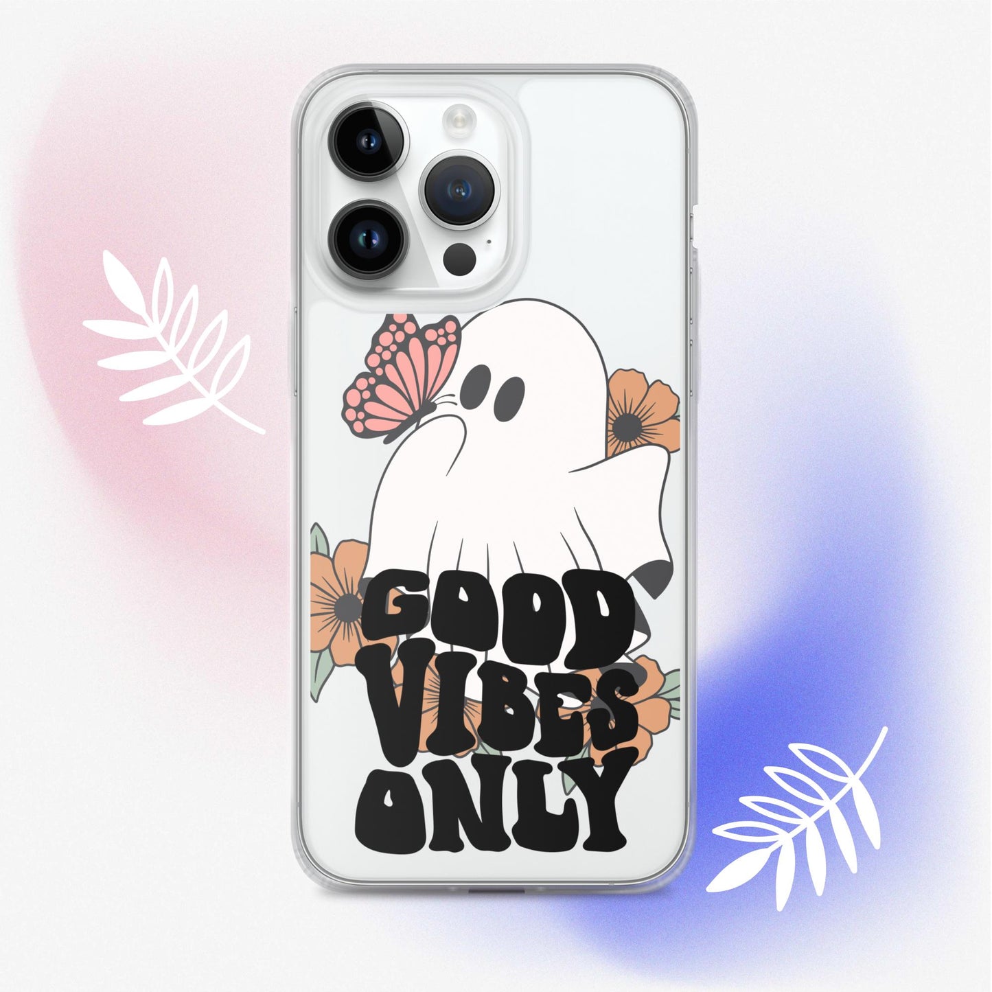 Good Vibes Ghost 2 - Clear Case for iPhone®