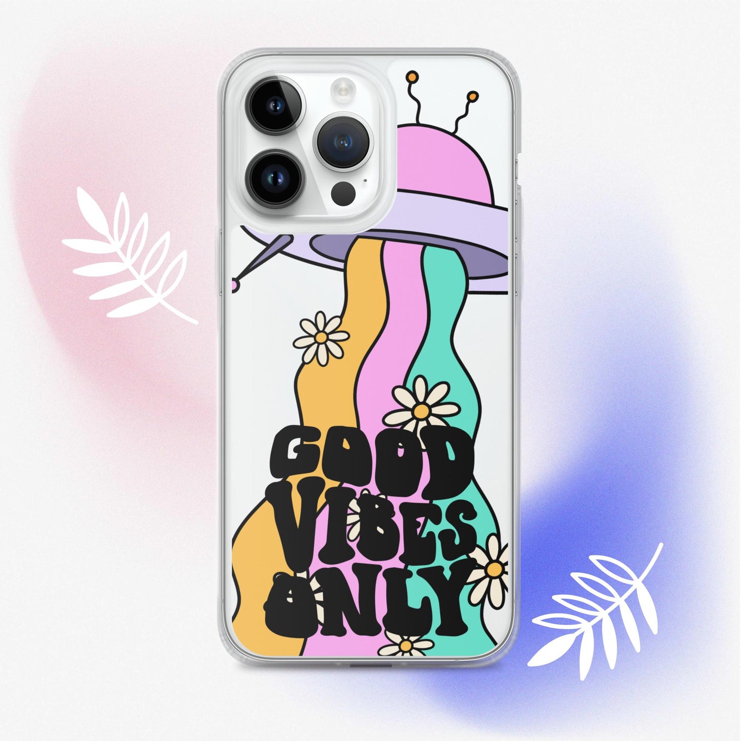 Good Vibes Alien - Clear Case for iPhone®