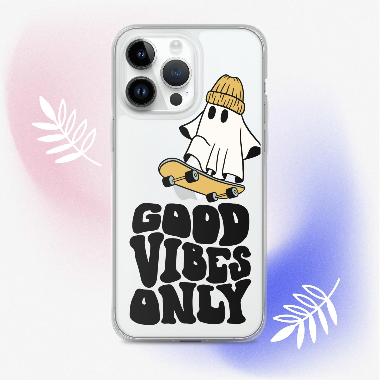 Good Vibes Ghost 3 - Clear Case for iPhone®