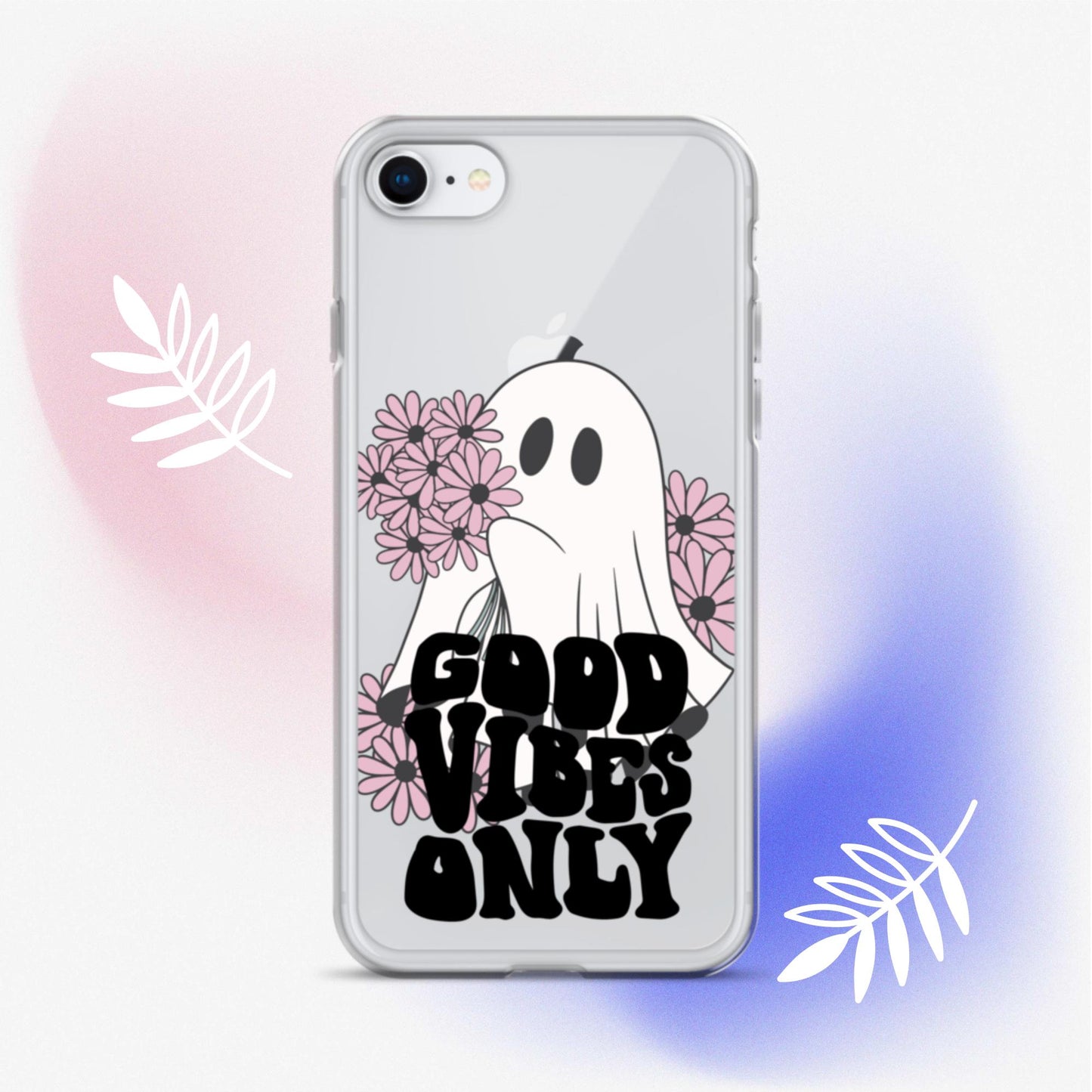 Good Vibes Ghost 1 - Clear Case for iPhone®