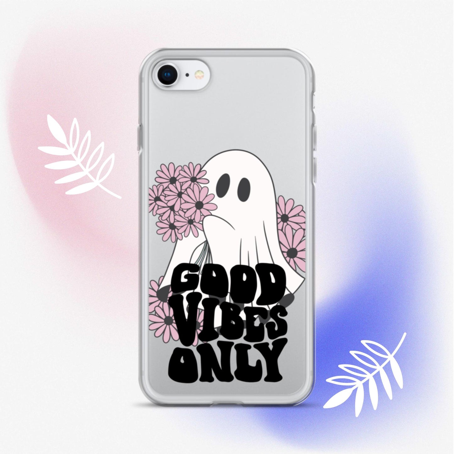 Good Vibes Ghost 1 - Clear Case for iPhone®