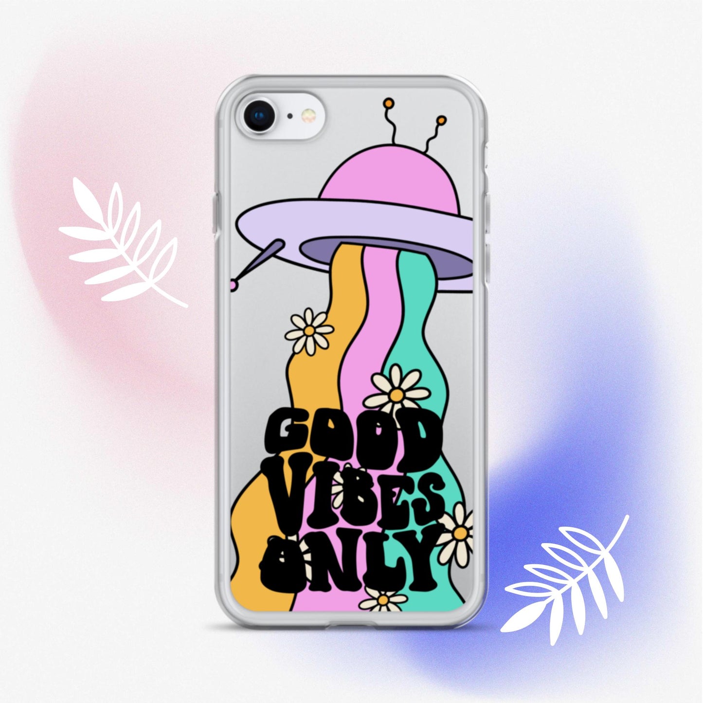 Good Vibes Alien - Clear Case for iPhone®