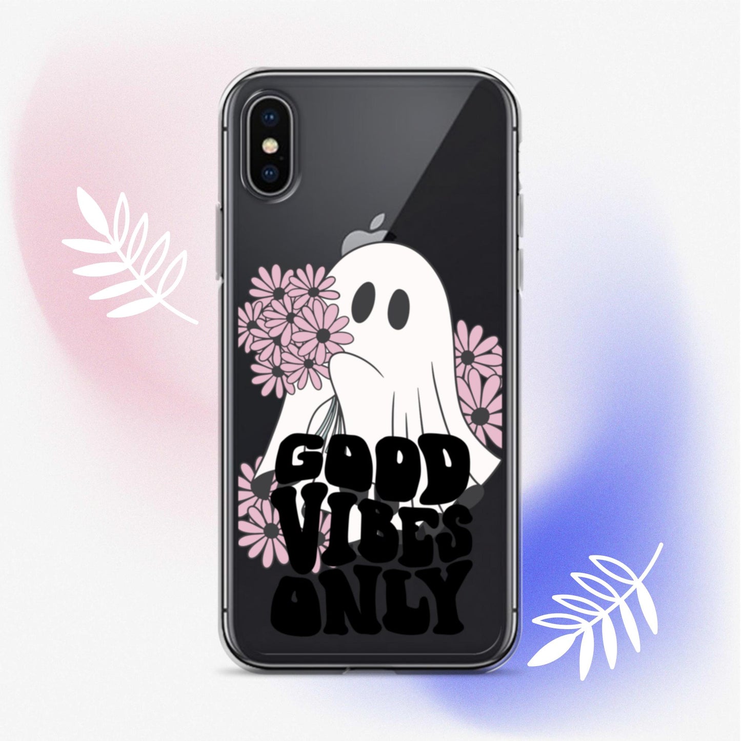 Good Vibes Ghost 1 - Clear Case for iPhone®