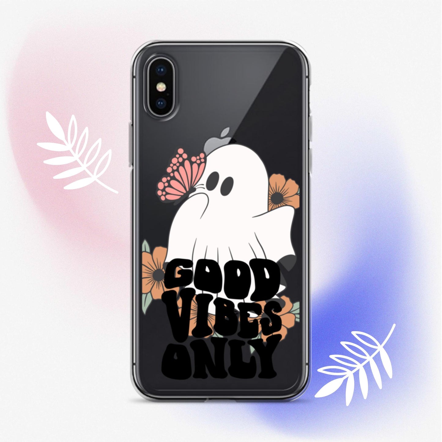 Good Vibes Ghost 2 - Clear Case for iPhone®