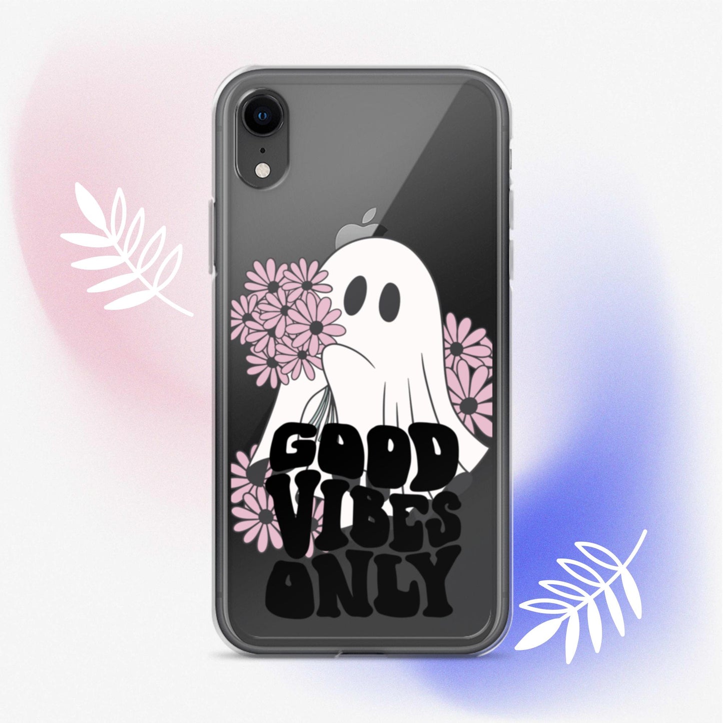 Good Vibes Ghost 1 - Clear Case for iPhone®