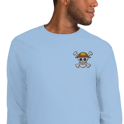 Jolly Roger Embroidered Men’s Long Sleeve Shirt