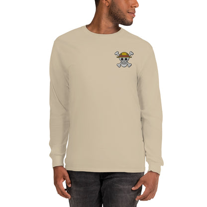 Jolly Roger Embroidered Men’s Long Sleeve Shirt