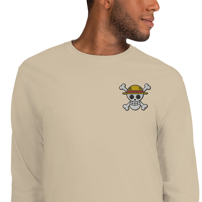 Jolly Roger Embroidered Men’s Long Sleeve Shirt