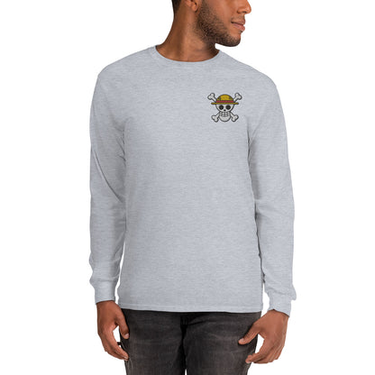 Jolly Roger Embroidered Men’s Long Sleeve Shirt