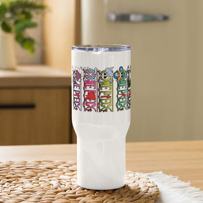 One Piece - 25oz Travel mug with a handle