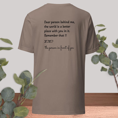 Dear Person Letter, Unisex t-shirt