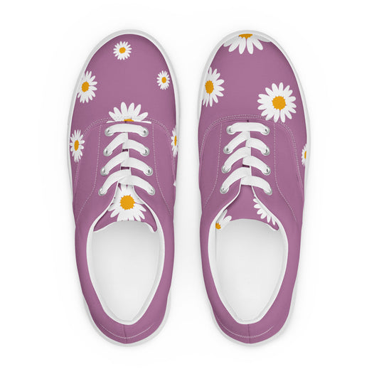 Purple Daisy Women’s lace-up canvas shoes